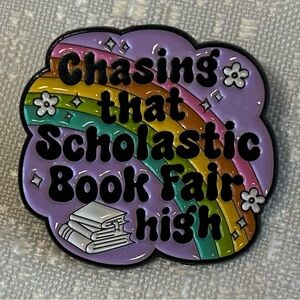 Scholastic Book Fair Inspired Retro Pin